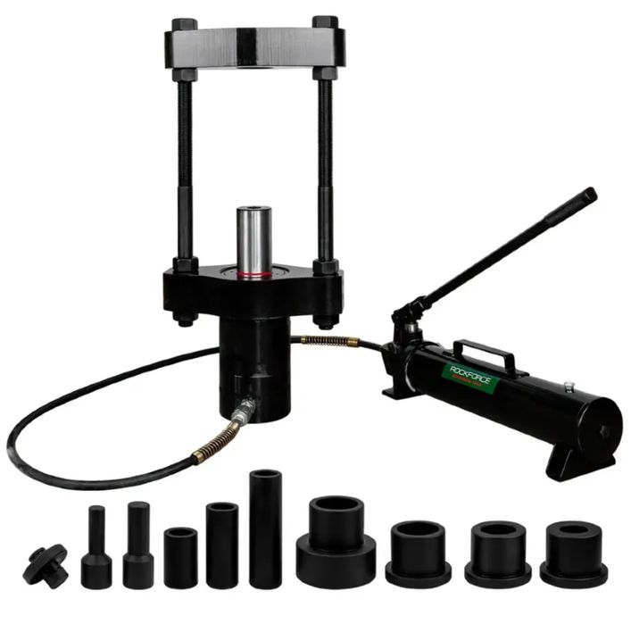 Хидравлична скоба за избиване на шенкелни болтове на камиони 75тона