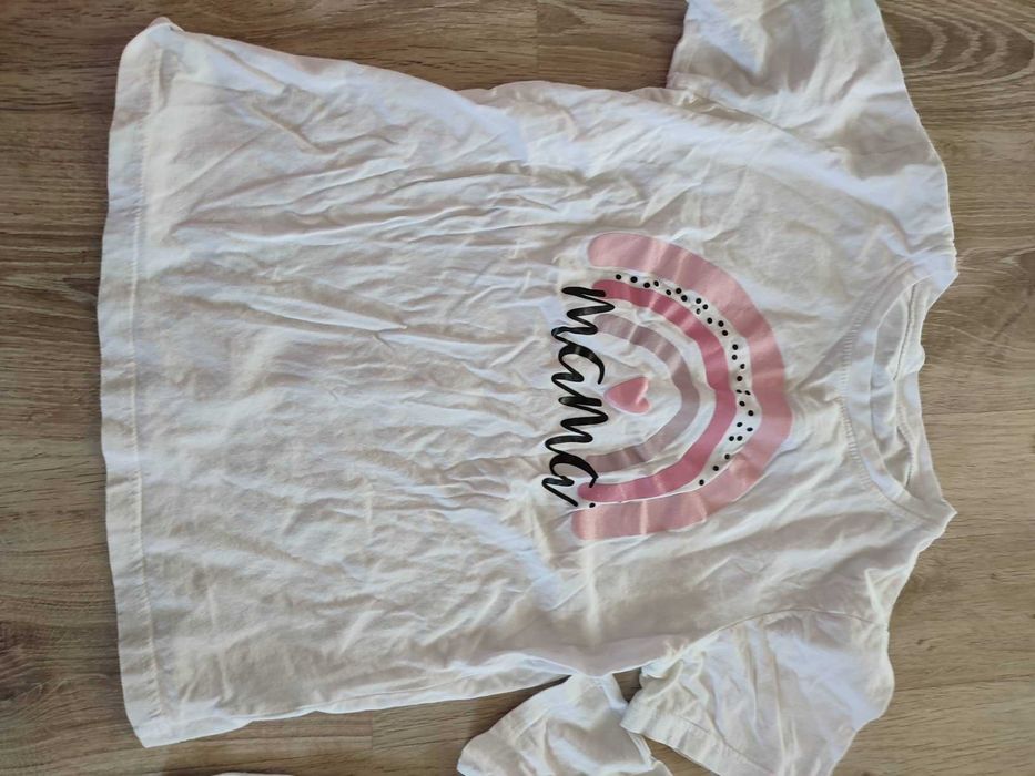 комплект тениски мама и дете и детски дънков гащеризон LcWaikiki