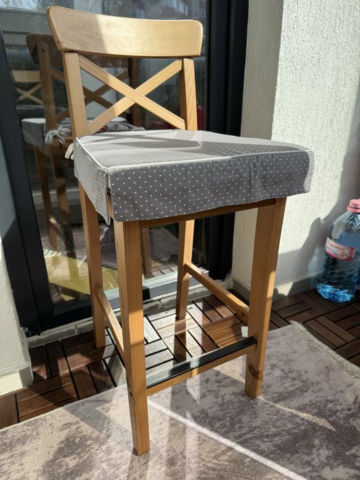 Scaun bar cu spatar Ikea