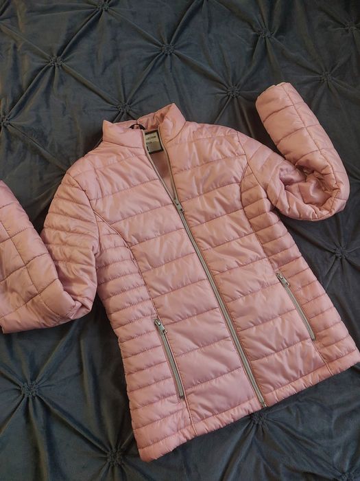 Geacă matlasată de toamnă roz pudră Terranova