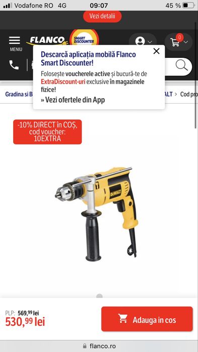 Masina cu percutie Dewalt DWD024 701w