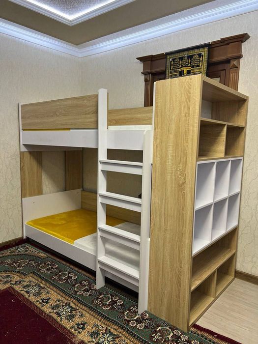 Детский мебел болалар кроват шкаф купе стол парта диван