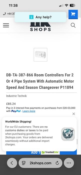 DB-TA-387-866 Termostat