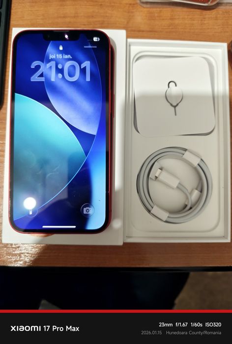 Apple iPhone 14 - 128 GB Red Product /Impecabil / Neverlock