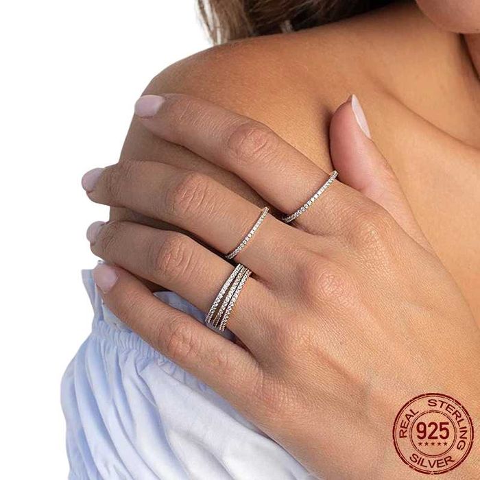 Inel din Argint Eternity White