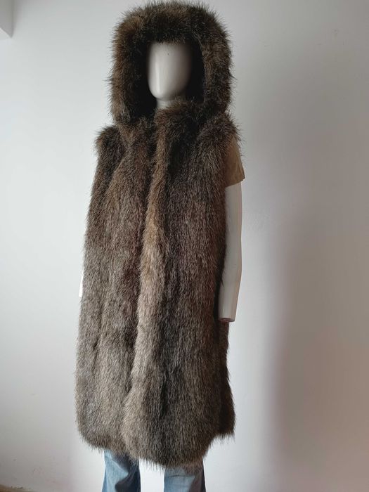 Vestă imitație de blană nouă