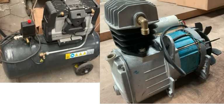 Compresor aer Aariac  50 l 220 v si cap compresor cu motor 220v