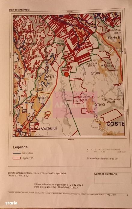 9,4 ha teren lângă DEx12 Pitești | 2,85 €/mp | loturi sau pachet
