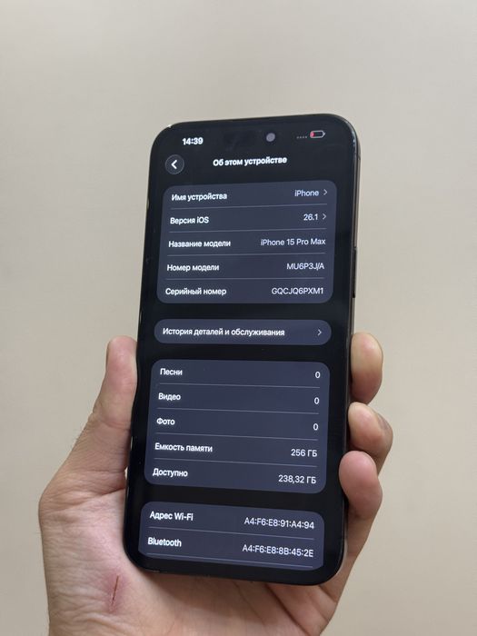 Iphone 15 Pro Max. 256гб. 89%