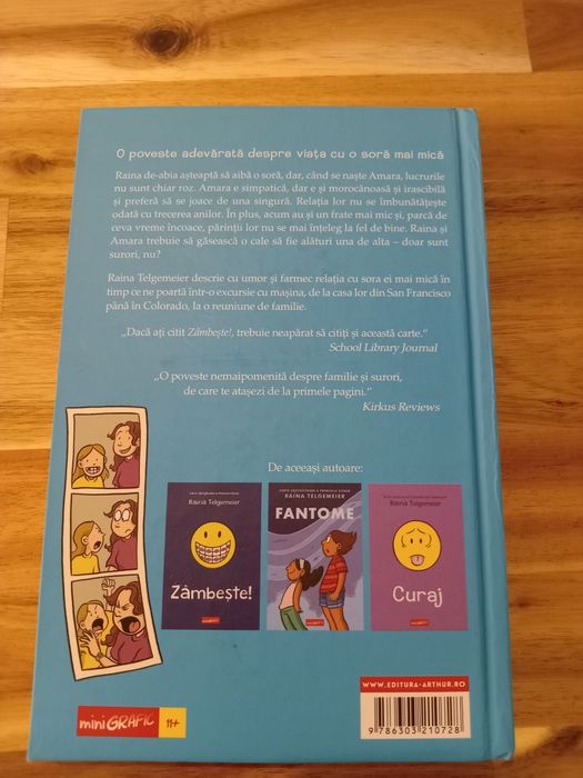 Carte "Surori" de Raina Telgemeier