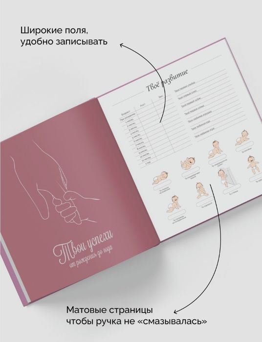 Фотоальбом детский от 0 до 7 лет