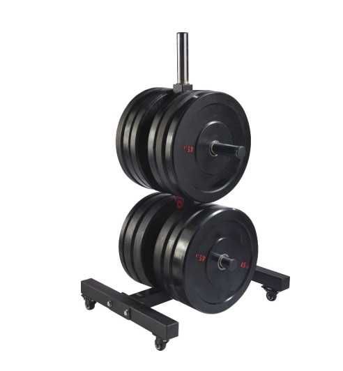 Подвижна Стойка за Дискове, Поставка за Тежести Стелаж за Bumper Plate ...