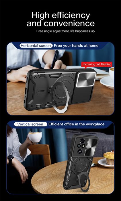 Honor 200 Pro / 200 / GIANT RING Удароустойчив кейс с пръстен