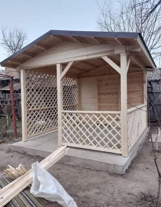 Foisoare terase modern din lemn la comanda