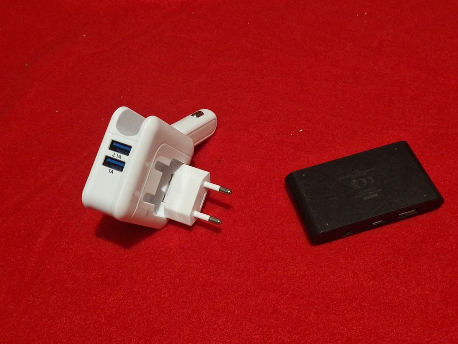 Adaptor priza si auto 3 in 1
