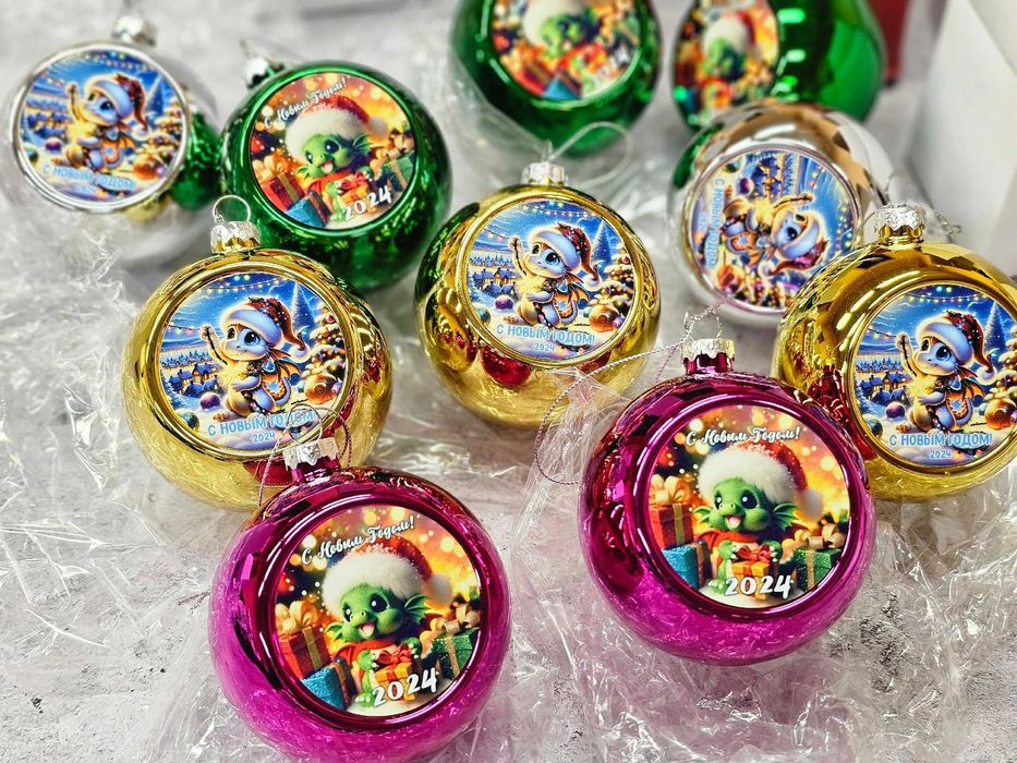 Коледни топки за елха със снимки