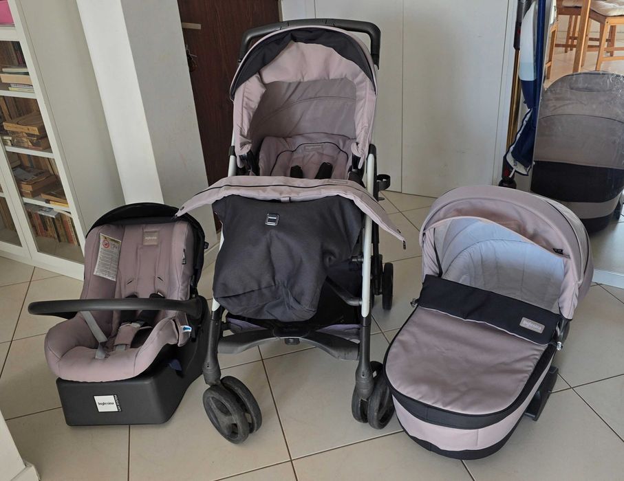 Carucior 3 In 1 Inglesina Zippy Pro System, gri