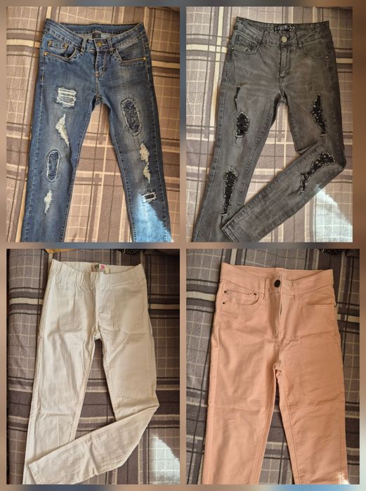 Дамски дънки, различни цветове