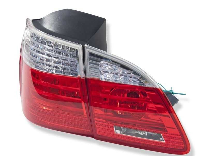 LED стопове BMW E61 5 червени бели хром Лед Комби Е60 БМВ Е61 03-07'
