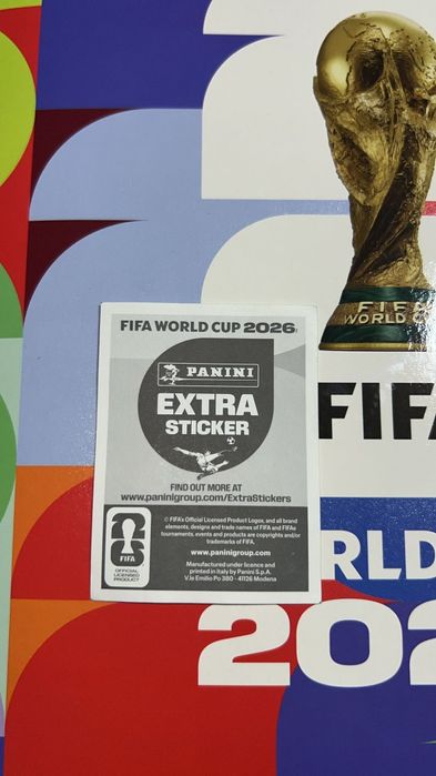 Stiker  world cup mbape gold panini