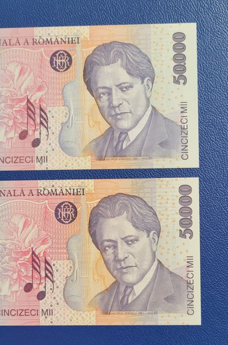 Bancnota 50000 lei 2002 unc bani vechi