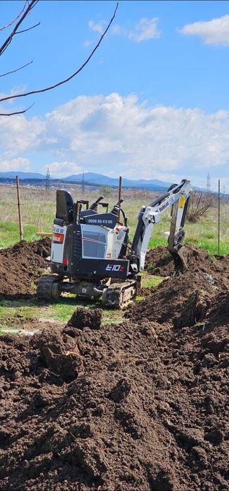 Услуги с мини багер Бобкат