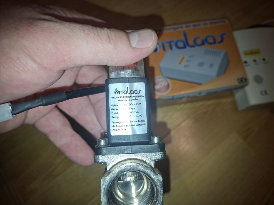 Kit centrala, detector +vana gaz