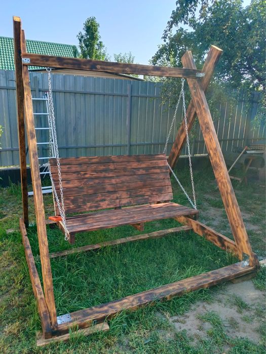 Продам деревянные качели.