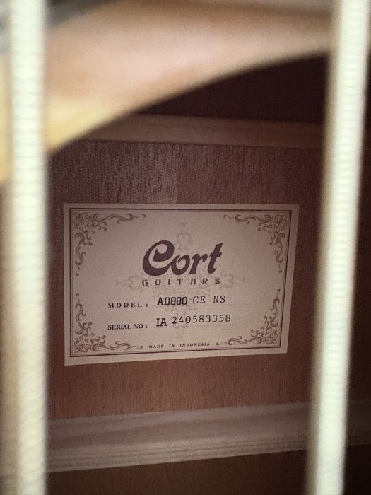 Электро акустическая гитара Cort AD880