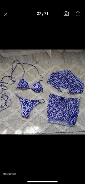 Бански от 4 части в лилаво