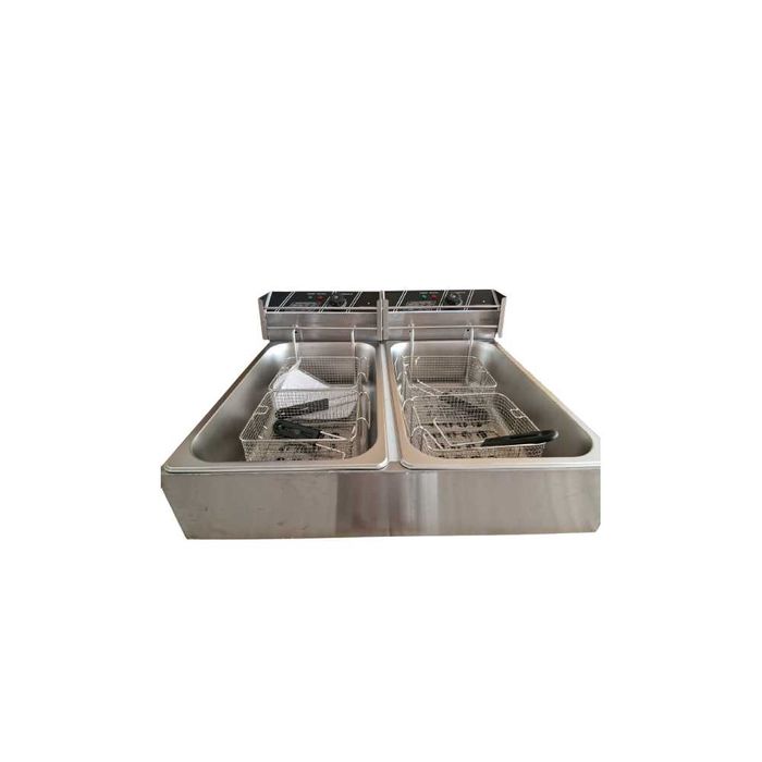 Friteuza electrica dubla 12l+12l -TRANSPORT GRATUIT