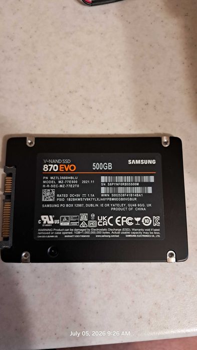 Rack Server 5.25" Hot-Swap + 4x SSD Samsung 870 EVO 500GB + DVD Writer Hitachi-LG