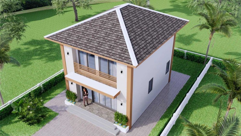 НА ИЗПЛАЩАНЕ - Двуетажна сглобяема къща с 2 спални, 90 кв. м