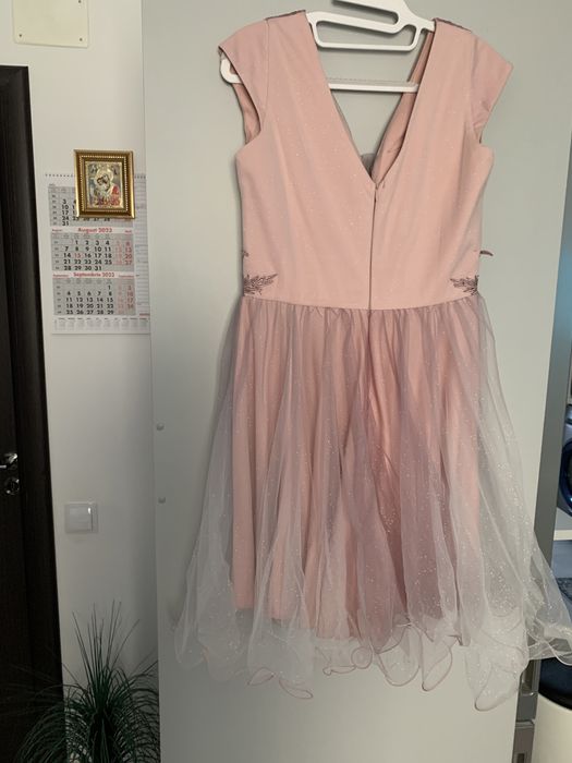 Rochie eleganta roz scurta