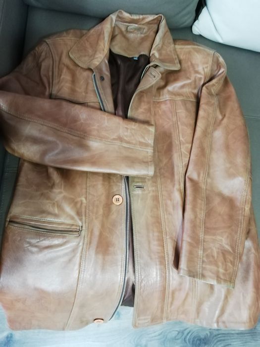 Haine piele bărbați