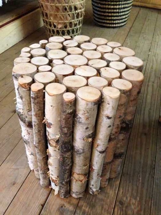 Stump Table - Пън масичка Помощна кафе масичка маса хол спалня градина