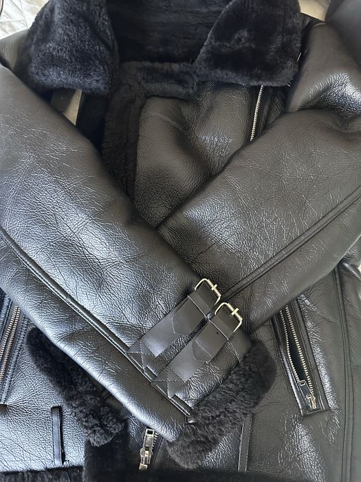 Искуственая дубленка авиатор на весну