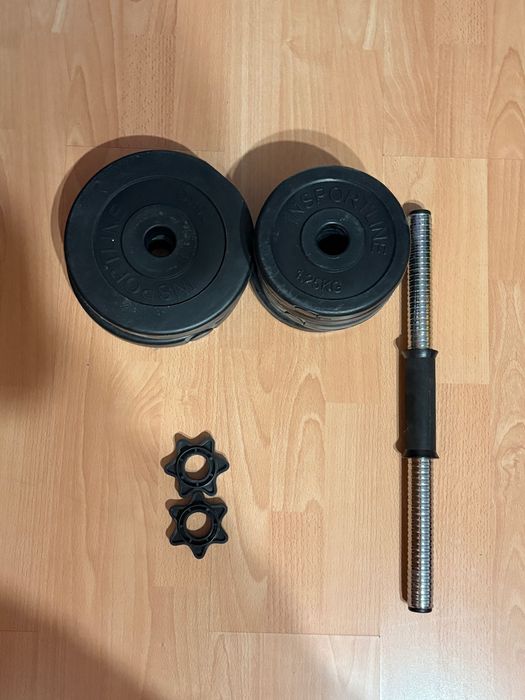 Дъмбели 2х10 кг. и 2х5 кг.