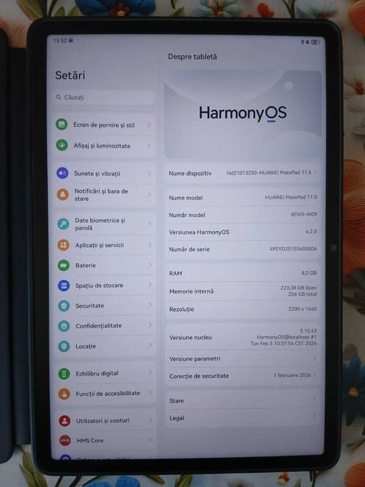 Huawei MatePad 11.5 (8 GB RAM/ 256 GB) + Tastatură + Husă