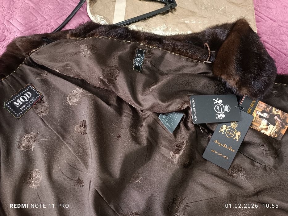 Новая норковая шуба трансформер (+куртка в подарок)