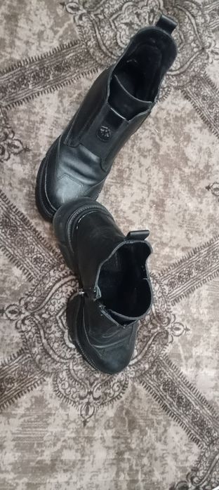 Високи кожени боти дамски за сезона 37 номер кожа