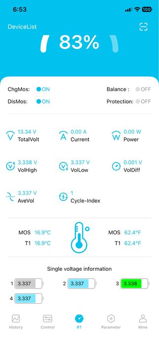 ПРОМО!!  12.8V 100Ah LiFePO4 Smart BMS