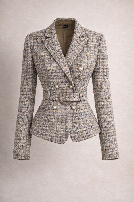 Сако с перлени копчета