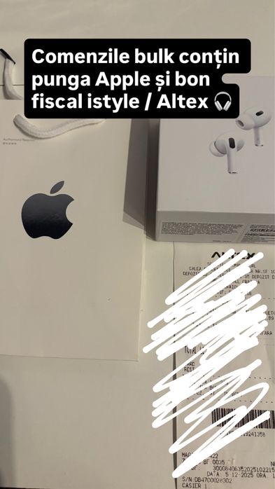 Casti apple airpods pro 2 ANC *sigilate * cu serii valide + bonus