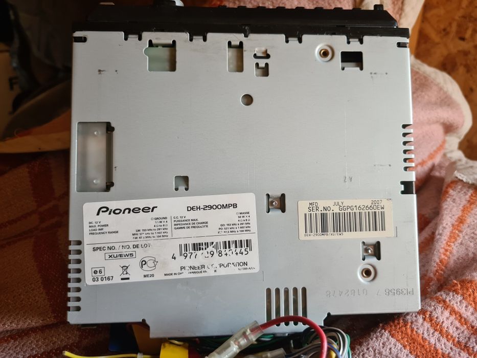 Cd mp3 player auto Pioneer