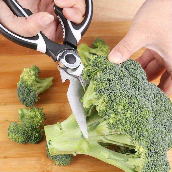 Foarfeca multifunctionala de bucatarie lama zimtata deschizator sticle