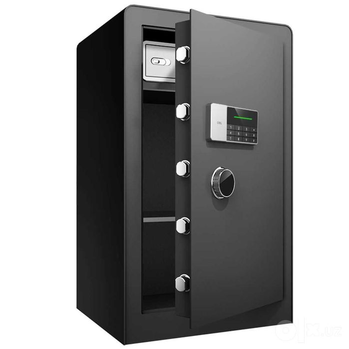 Сейф Deli "ET553", электронный код + ключ 800х480х420мм, 49кг Оригинал