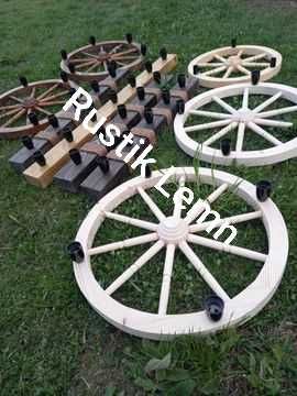 Lustre rustice din lemn