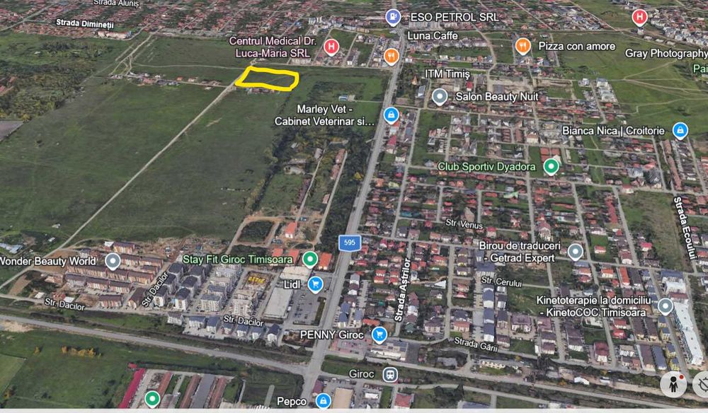 Proprietar – PUZ locuințe colective, 42 apart, P+3E+Er, zona Giroc -Tm