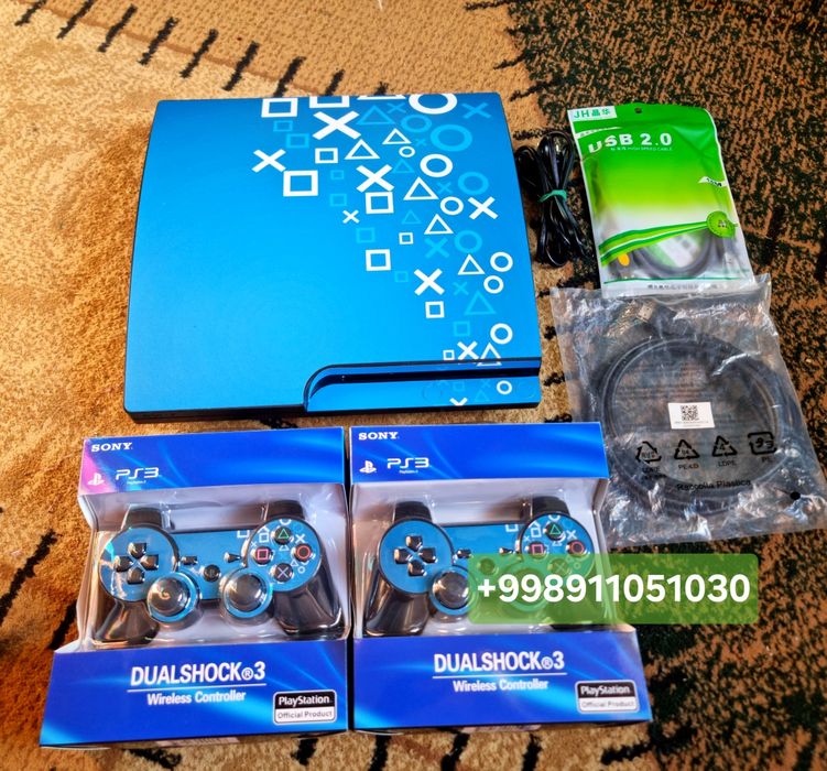 PlayStation 3 slim 320 GB 35 ta o'yini bilan.